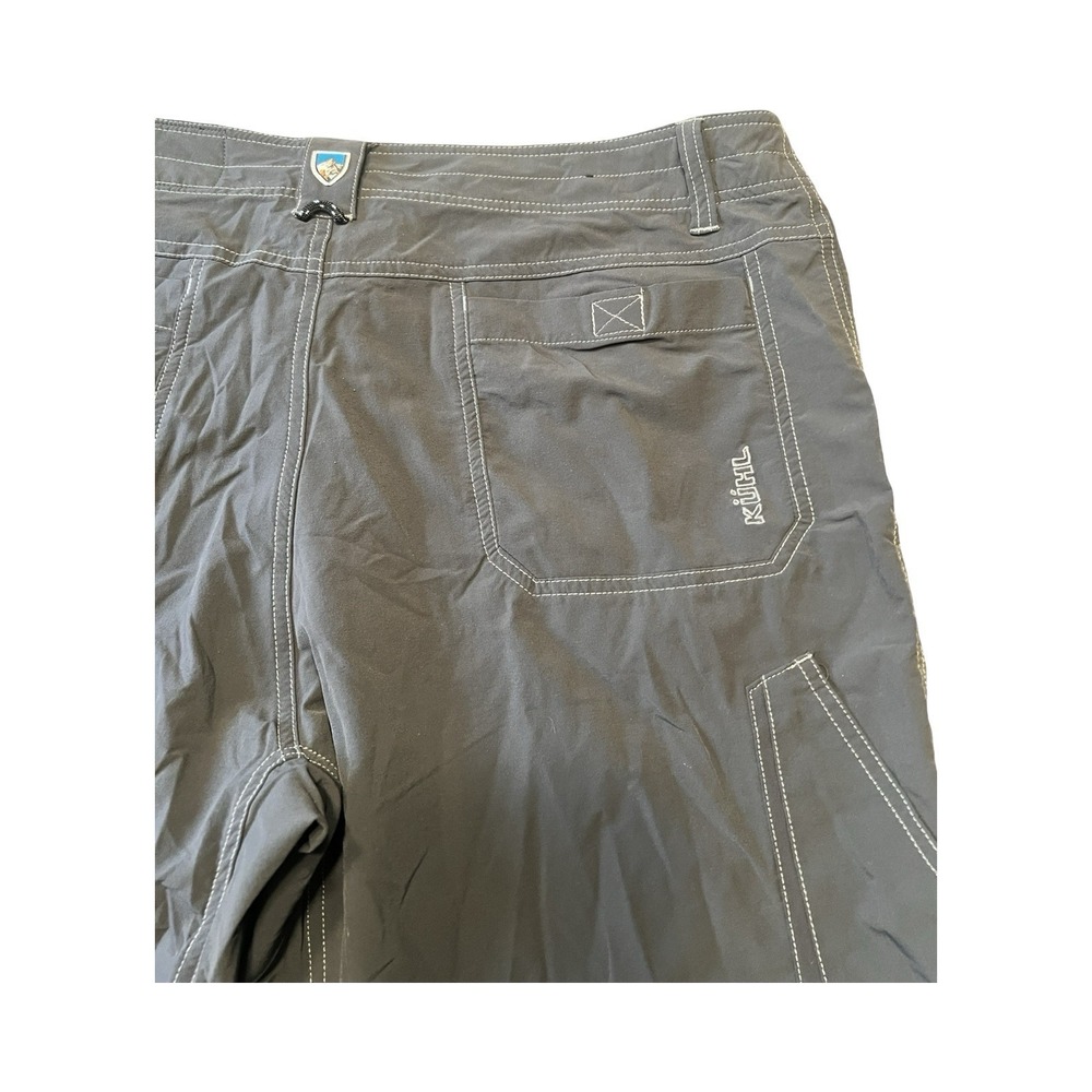 Kuhl Renegade Cargo Shorts Mens 40 Charcoal Gray Nylon Stretch Hiking Technical - Picture 3 of 5